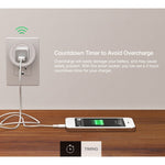 SA-003 10A Mini Timer WiFi Socket, Smart Plug, Works with Alexa and Google Home, AC 100-240V, US Plug, SA-003
