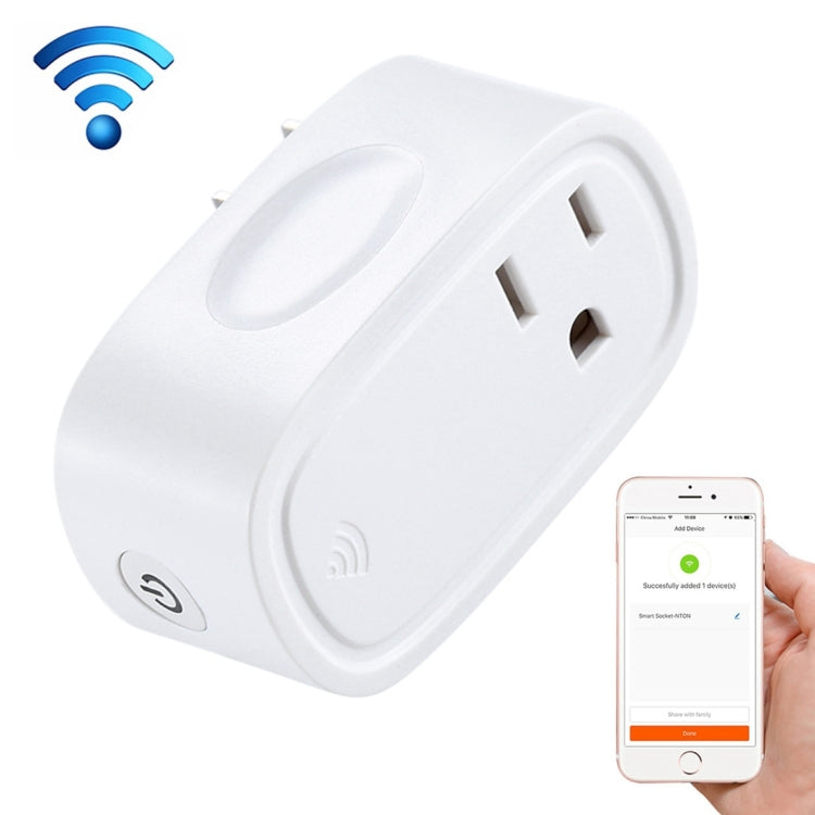 JH-G09U 15A 2.4GHz WiFi Control Hubless Smart Home Power Socket Works with Alexa and Google Home, AC 100-240V, US Plug, JH-G09U