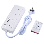 Presa multipla WiFi 4 USB + 4 prese jack UK 13A Alexa Google