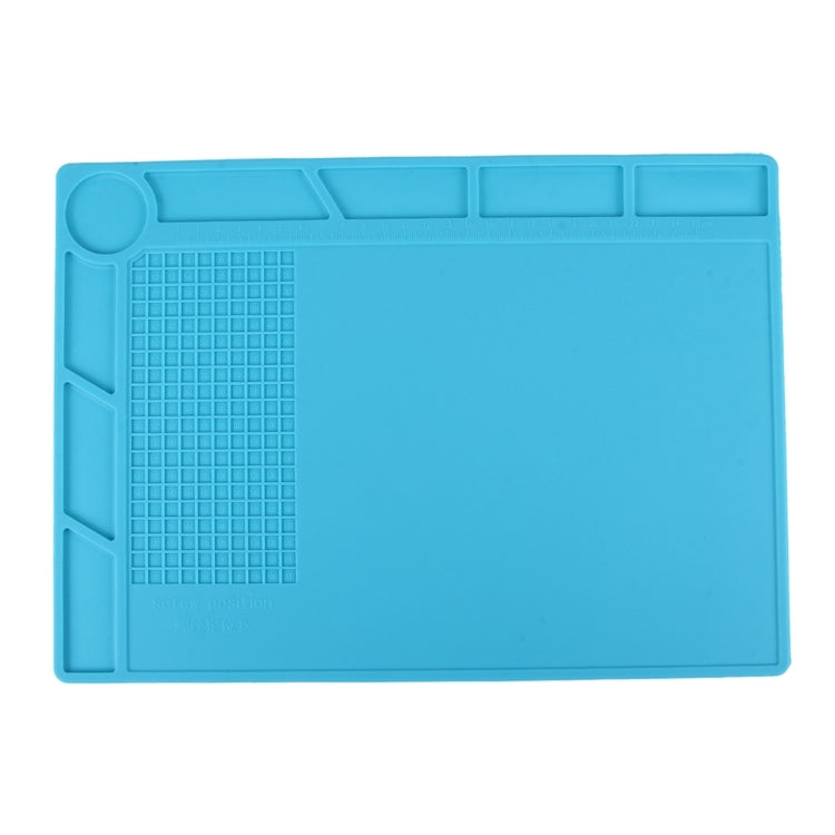 Maintenance Platform High Temperature Heat Resistant Repair Insulation Mat Silicone Mats with Screw Position, Size: 35cm x 25cm, 35cm x 25cm Blue, 35cm x 25cm Black