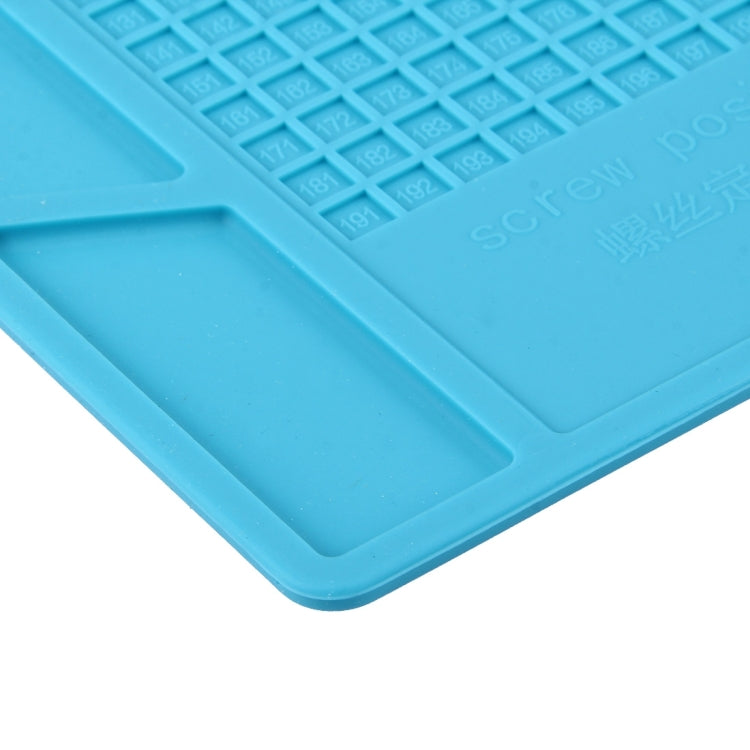 Maintenance Platform High Temperature Heat Resistant Repair Insulation Mat Silicone Mats with Screw Position, Size: 35cm x 25cm, 35cm x 25cm Blue, 35cm x 25cm Black