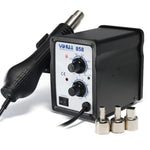Pistola ad aria calda YIHUA 858 AC 220V con temperatura regolabile e flusso d'aria, 858