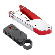 WLXY 518A Pinza a crimpare Set di utensili manuali per riparazione spelafili per cavo coassiale RG59 / RG6, Wire Stripper+Extrusion Tool