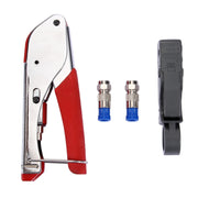 WLXY 518A Pinza a crimpare Set di utensili manuali per riparazione spelafili per cavo coassiale RG59 / RG6, Wire Stripper+Extrusion Tool