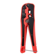 WLXY 4 in 1 Portatile Crimpatrice Stripper Punch Down Wire Line Detector Kit di strumenti per tester per cavi di rete Ethernet, 4 in 1