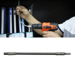 Trapano ricaricabile in metallo Cacciavite elettrico Aste di perforazione di coppia flessibili dedicate per alberi, Lunghezza: 24,5 cm, Length: 24.5cm