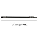 Trapano ricaricabile in metallo Cacciavite elettrico Aste di perforazione di coppia flessibili dedicate per alberi, Lunghezza: 24,5 cm, Length: 24.5cm