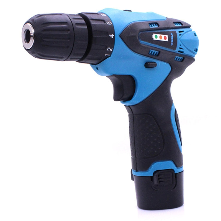 VOTO 12V Regolazione continua della velocità Set di trapani manuali ricaricabili Trapano elettrico con luce LED, CA 220V, Spina USA, Consegna colore casuale, 12V Dual Speed
