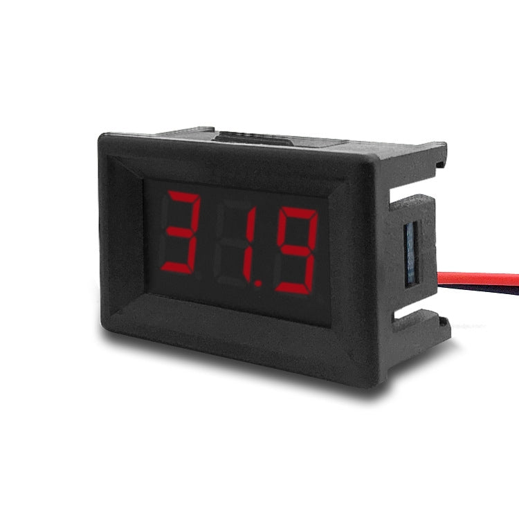 10pcs 0.36 inch 2-wire digital voltage meter with shell, color display, measuring voltage: DC 2.5-30V