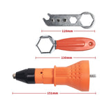 Strumento adattatore per rivettatura per trapano a batteria con pistola per dadi per rivetti elettrici 220V, Rivet Nut Gun