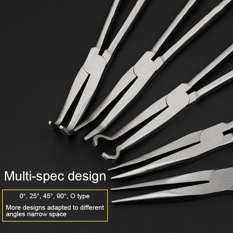 Utensile manuale per pinze a becchi piegati a 25 gradi multifunzione da 11 pollici, 25 Degree Bending