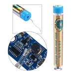 Filo per saldatura fuso con piombo in stagno con flusso di filo di saldatura WLXY da 0,4 mm, 0.4mm