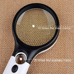 Mini lente d'ingrandimento portatile 3-45X con 3 LED