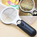 Mini lente d'ingrandimento portatile 3-45X con 3 LED