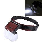 Lente d'ingrandimento multifunzione con 5 lenti e 2 luci LED