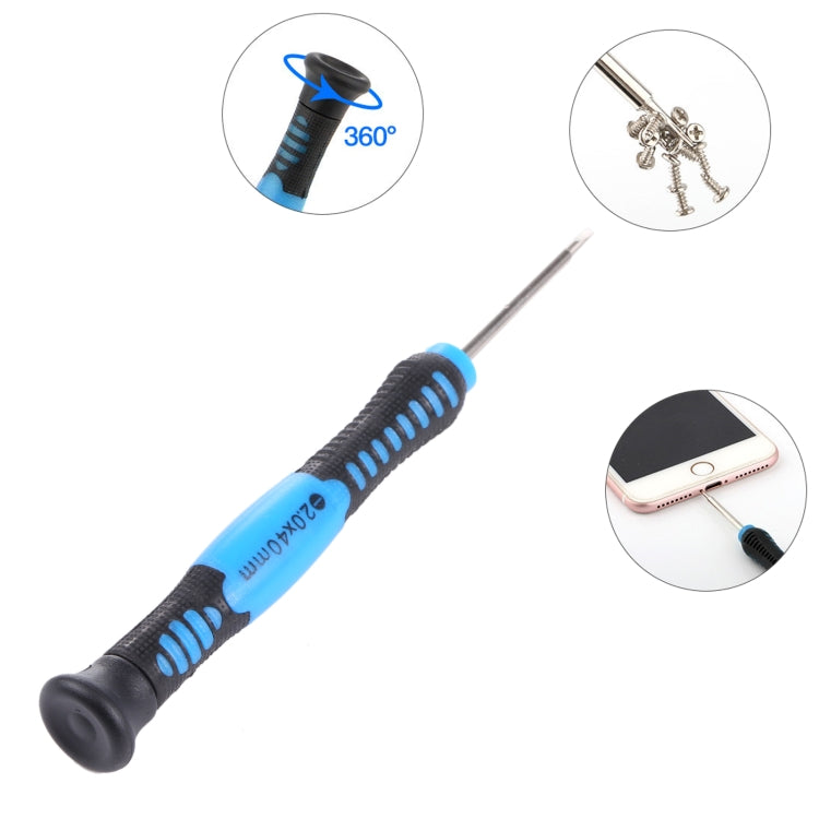 JIAFA JF-607-2.0 Slot 2.0 Cell Phone Repair Screwdriver, 2.0 Slot (Blue), 2.0 Slot