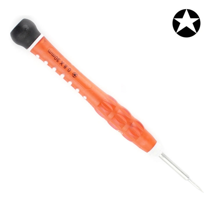 Professional Repair Tool Open Tool 0.8 x 30mm Pentacle Tip Socket Screwdriver, 853-ST0.8 30mm