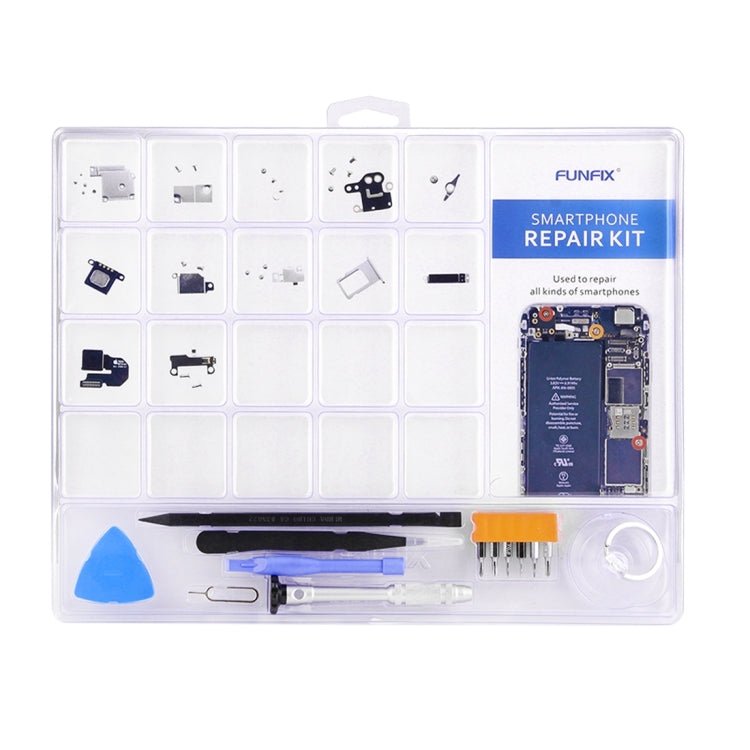 FUNFIX Kit di strumenti aperti di riparazione 14 in 1 con lame per iPhone 6 e 6s / iPhone 5 e 5S / Telefoni cellulari, FUNFIX 14 in 1