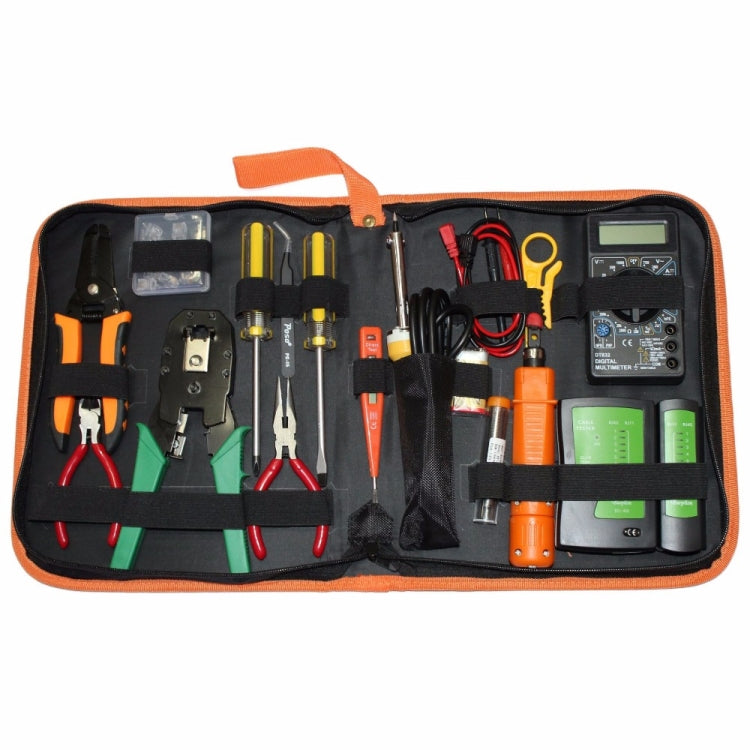 JAKEMY PS-P15 16 in 1 Kit di rete LAN professionale Piegatore Cavo Spelafili Pinza Cacciavite, 16 in 1