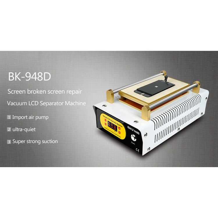 BAKU BK-948D Macchina separatore per pannello touch LCD antistatico sottovuoto da 500 W, CA 110 V, BK-948D 500W 110V