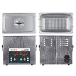 BAKU BK-2000 Pulitore ad ultrasuoni riscaldante con display LCD da 120 W 3,36 L con cestello, CA 220 V, spina UE, BK-2000 120W 3.36L 220V
