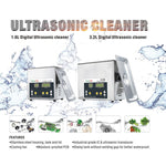 BAKU BK-2000 Pulitore ad ultrasuoni riscaldante con display LCD da 120 W 3,36 L con cestello, CA 220 V, spina UE, BK-2000 120W 3.36L 220V
