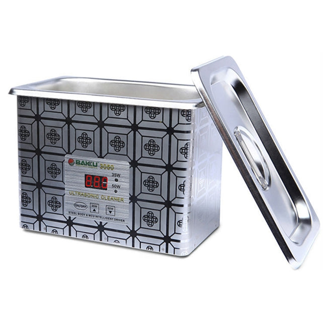 BAKU BK-3050 Pulitore a ultrasuoni con display LCD regolabile da 35 W / 50 W, 0,8 litri, CA 220 V, BK-3050 35W / 50W 0.8L 220V