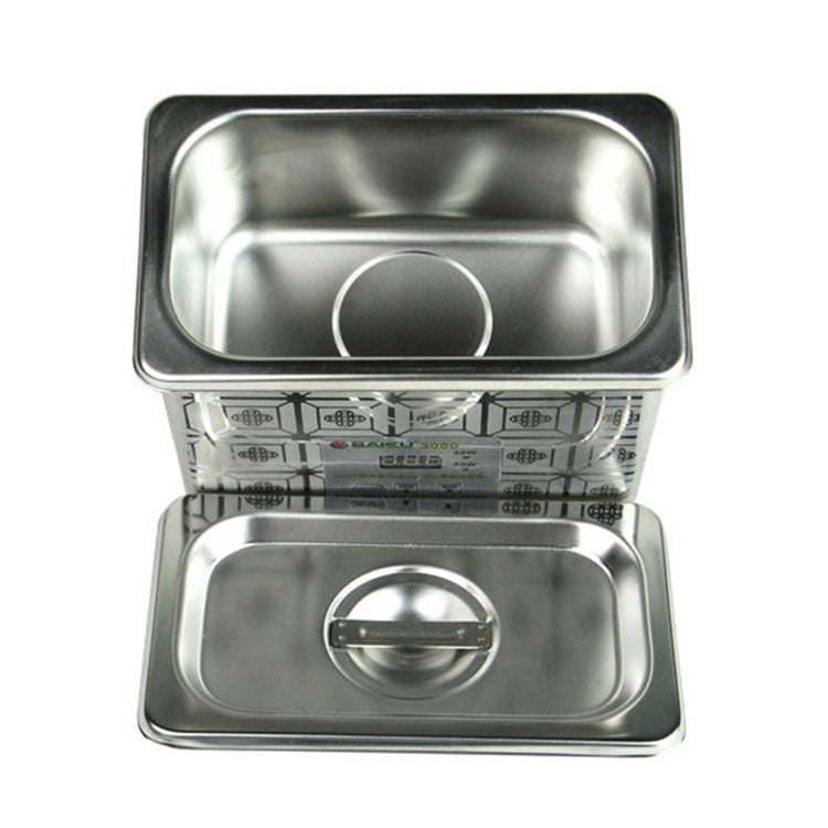 BAKU BK-3050 Pulitore a ultrasuoni con display LCD regolabile da 35 W / 50 W, 0,8 litri, CA 220 V, BK-3050 35W / 50W 0.8L 220V
