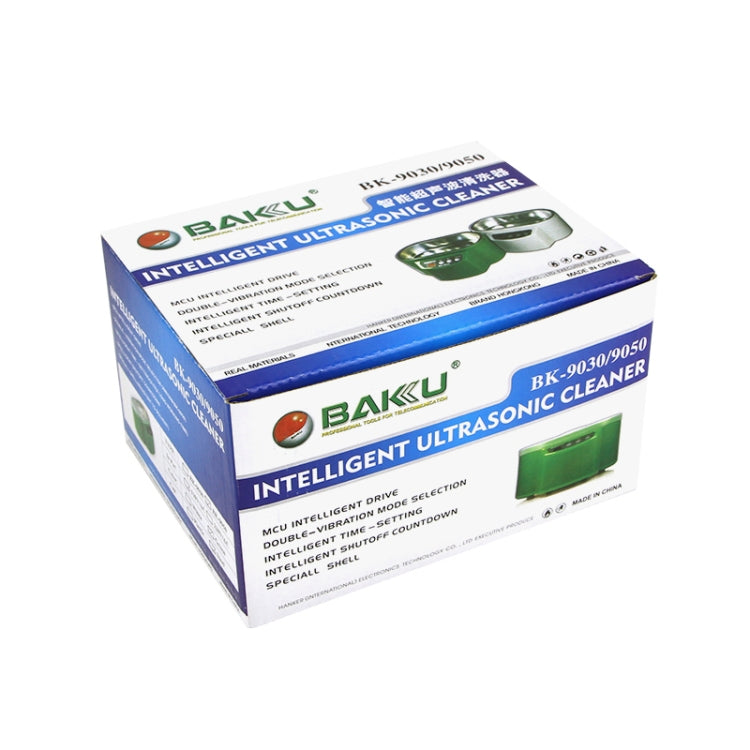 BAKU BK-9030 Pulitore a ultrasuoni con display LCD da 30 W 0,8 L, CA 220 V, spina europea, BK-9030 30W 0.8L 220V Green, BK-9030 30W 0.8L 220V White