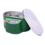 BAKU BK-9050 Pulitore a ultrasuoni con display LCD regolabile da 30 W / 50 W, 0,6 litri, CA 220 V, BK-9050 30W / 50W 0.6L 220V Green, BK-9050 30W / 50W 0.6L 220V White