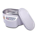 BAKU BK-9050 Pulitore a ultrasuoni con display LCD regolabile da 30 W / 50 W, 0,6 litri, CA 220 V, BK-9050 30W / 50W 0.6L 220V Green, BK-9050 30W / 50W 0.6L 220V White