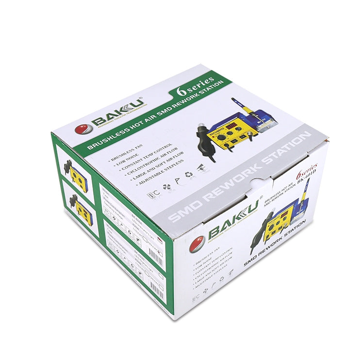 BAKU BK-601D AC 110V Display LED Stazione di saldatura per saldatore con pistola ad aria calda 2 in 1, BK-601D AC 110V