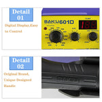 BAKU BK-601D AC 110V Display LED Stazione di saldatura per saldatore con pistola ad aria calda 2 in 1, BK-601D AC 110V