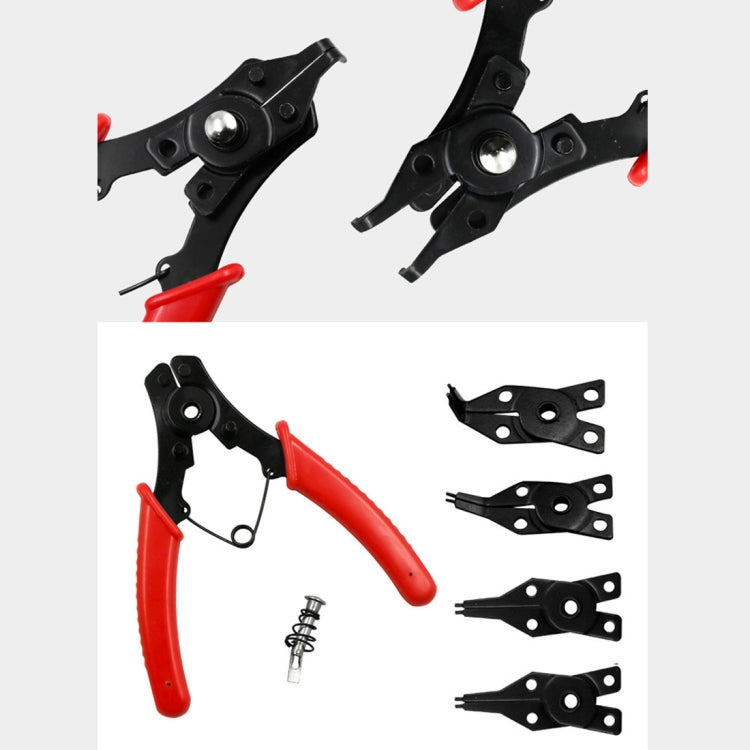 Pinza 4 in 1 Pinza per anello elastico da 10-15 mm Clip di fissaggio combinata 45-180 gradi, 4 in 1