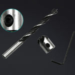 Set di punte per trapano in acciaio ad alta velocità a tre punte per svasatore per legno 7 in 1, 3-10 mm, 7 PCS/Set