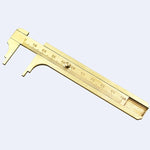 Mini calibro portatile scorrevole in ottone da 100 mm con perlina a nonio, 100mm