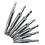 7 pz/set porte autocentranti cerniera maschiatrice set di punte per trapano perforatrice strumenti per la lavorazione del legno (5/64,7/64,9/64,11/64,13/64,1/4 pollici, 5 mm), 7 PCS/Set