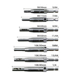 7 pz/set porte autocentranti cerniera maschiatrice set di punte per trapano perforatrice strumenti per la lavorazione del legno (5/64,7/64,9/64,11/64,13/64,1/4 pollici, 5 mm), 7 PCS/Set