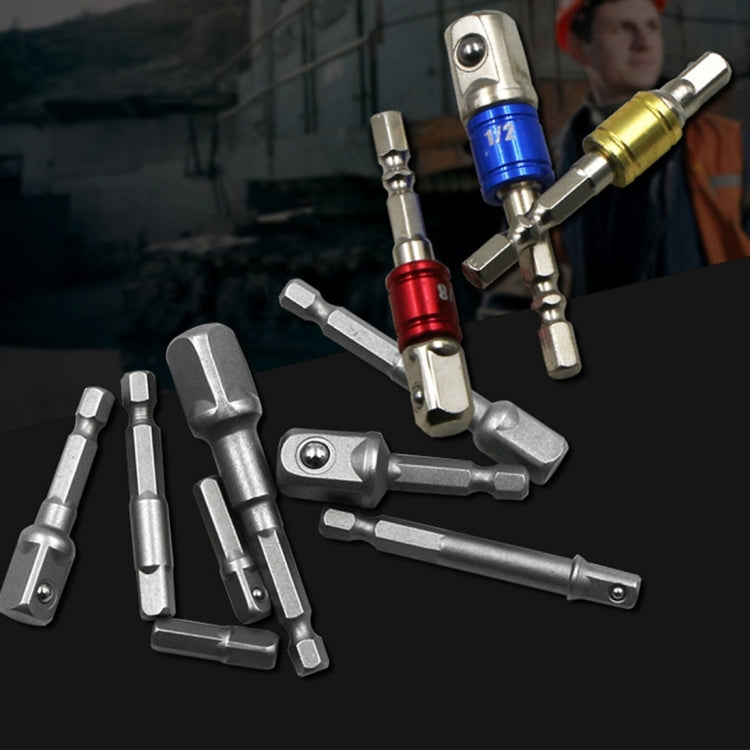 3 pezzi/set barra di prolunga per presa a bussola adattatore codolo esagonale cacciavite per dadi punta per trapano elettrico (1/4, 3/8, 1/2 pollici), lunghezza: 65-73 mm, 3 PCS Length:65-73mm