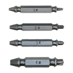 Estrattore di viti 4 in 1 per punte da trapano Strumento per rimuovere bulloni rotti (1#, 2#, 3#, 4#), con custodia in plastica, Gold s2, Gold 4341, 4341, s2