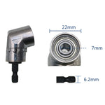 Adattatore per presa per cacciavite magnetico esagonale da 7 mm con estensione punta per trapano ad angolo retto da 105 gradi, Short Type, Long Type