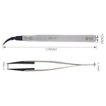 BEST BST-7A Curved Head Tweezers for Cell Phone and Computer Repair, BST-7A