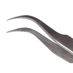 BEST BST-15L Brushed Stainless Steel Tweezers, BST-15L