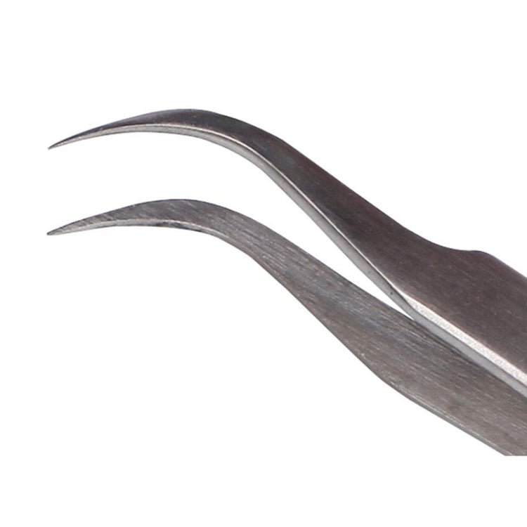 BEST BST-15L Brushed Stainless Steel Tweezers, BST-15L