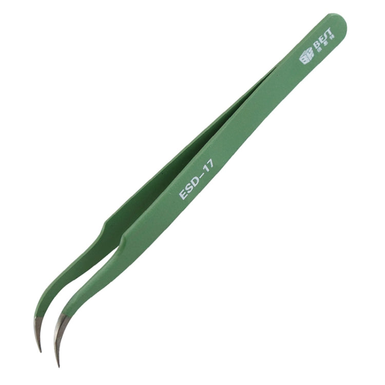 BEST ESD Stainless Steel Precision Anti-Static Tweezers BST-17, BST-17