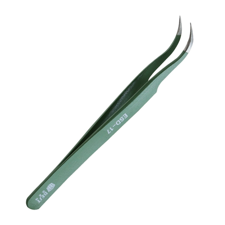 BEST ESD Stainless Steel Precision Anti-Static Tweezers BST-17, BST-17