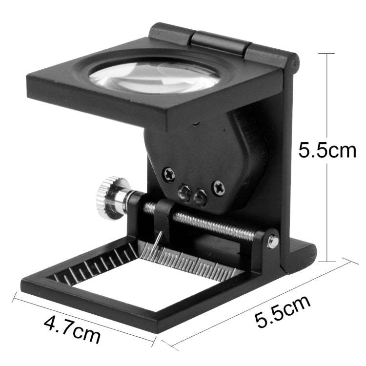 Lente d'ingrandimento anticata in metallo con lente d'ingrandimento 10x mini stile scrivania, Mini Desk Style