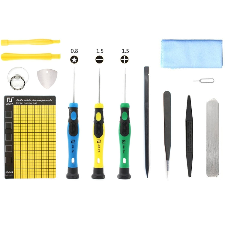 JIAFA JF-8105 14 in 1 Repair Tool Set for iPhone and Samsung, JF-8105