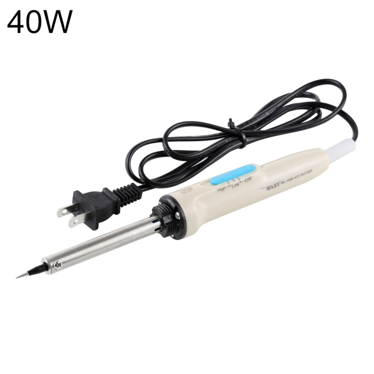 WLXY WL-1930 Saldatore elettrico regolabile a doppia temperatura da 40 W, CA 110 V, spina americana, 40W