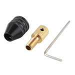 WLXY DIY003 Albero per trapano mini mandrino per smerigliatrice elettrica da 0,5-3 mm con chiave, foro interno da 3,17 mm, WL-DIY003 3.17mm